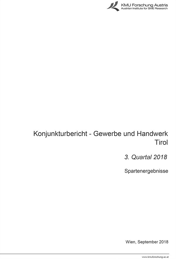 Konjunkturbericht Gewerbe & Handwerk