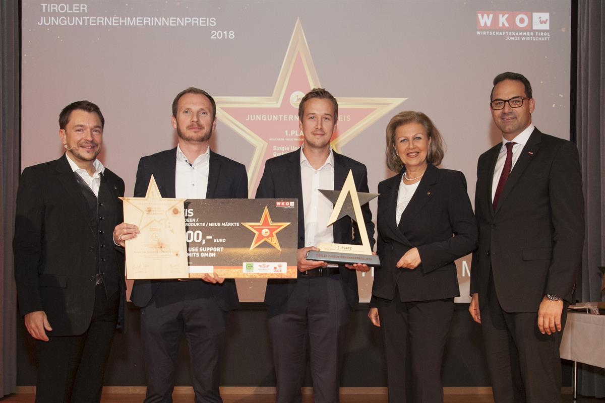 Tiroler Jungunternehmerpreis Sieger Kategorie Neue Ideen - Neue Produkte - Neue Märkte