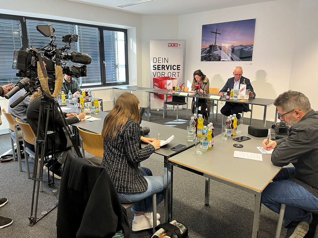 Pressekonferenz in der WK-Bezirksstelle Kufstein 