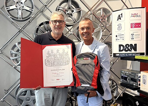 Wolfgang Nicolussi und Otmar Ladner, WK-Bezirksstellenleiter Landeck