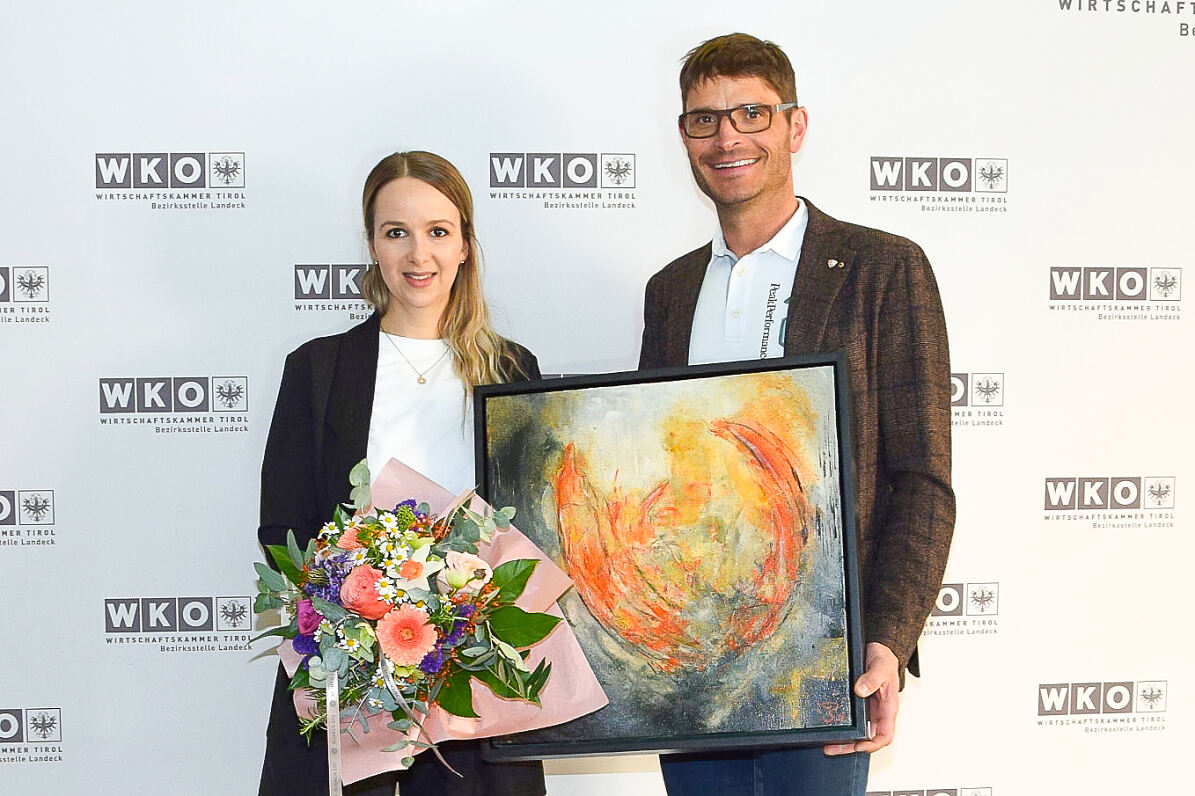 Judith Peintners Werke in der Künstlerecke der WK Landeck